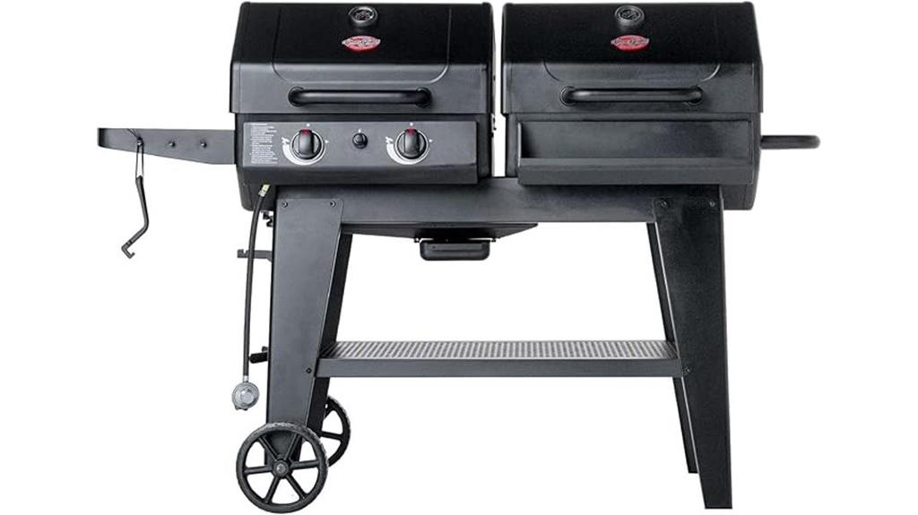 versatile gas and charcoal grill