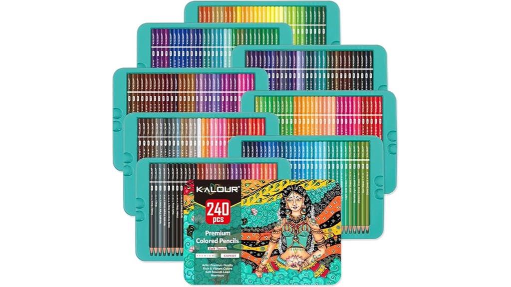 vibrant 240 pencil artist set