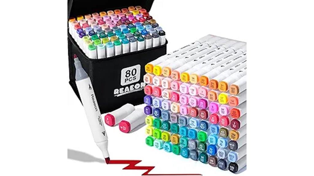 vibrant alcohol marker set
