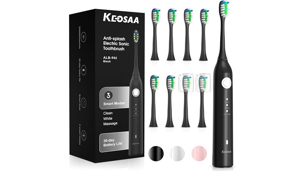 vibrating toothbrush with sensors