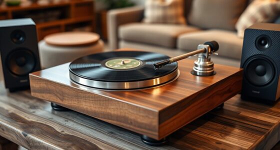 vintage style wireless turntables