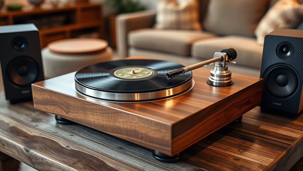 vintage style wireless turntables