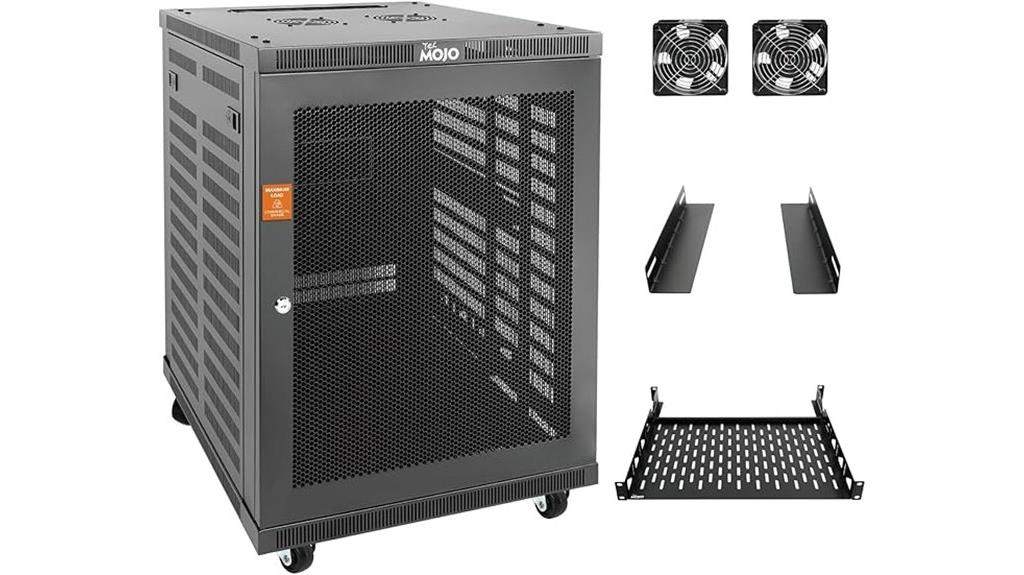 wall mount rack with mesh