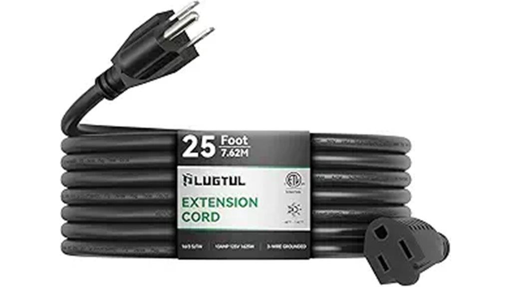 waterproof 25 foot extension cord