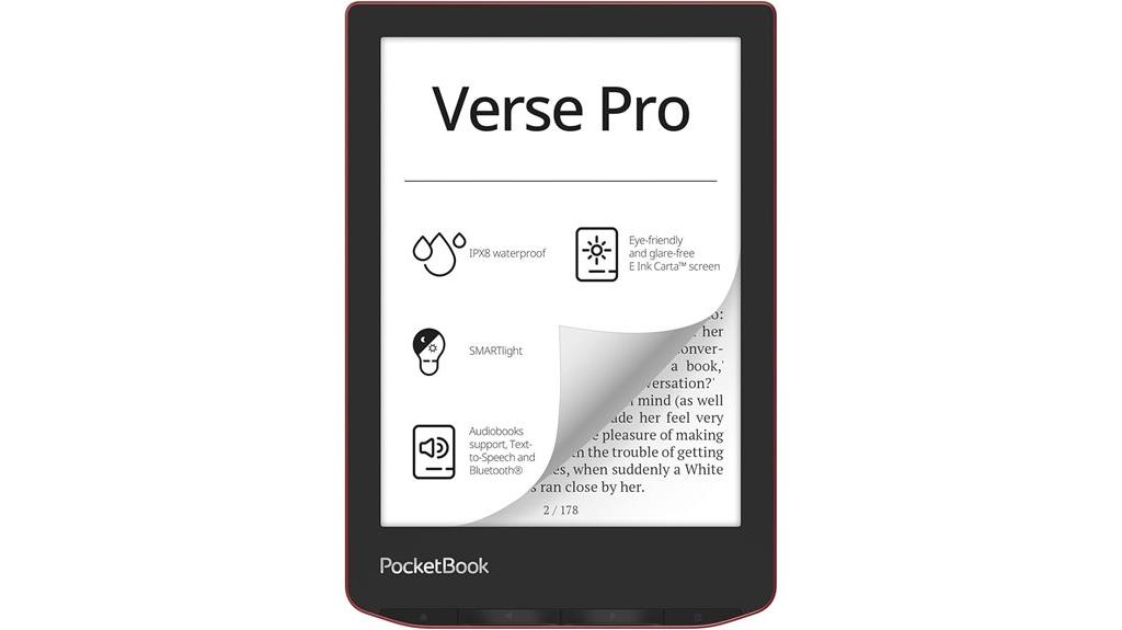 waterproof 6 inch e ink