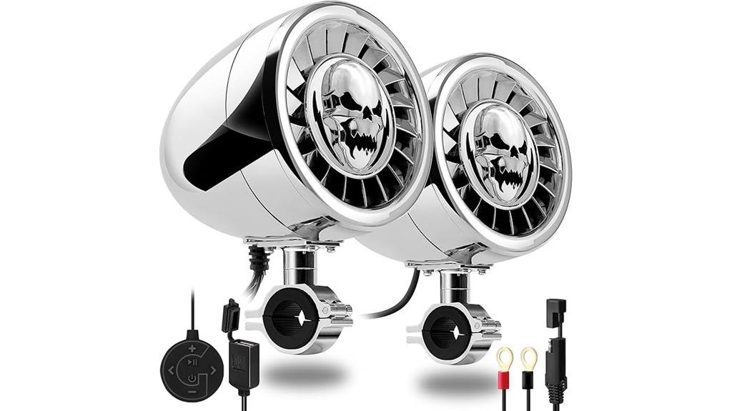 waterproof motorcycle stereo speakers