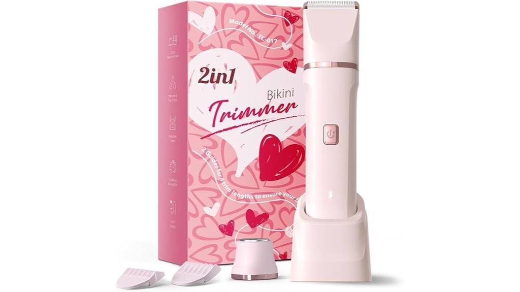 waterproof rechargeable women s trimmer