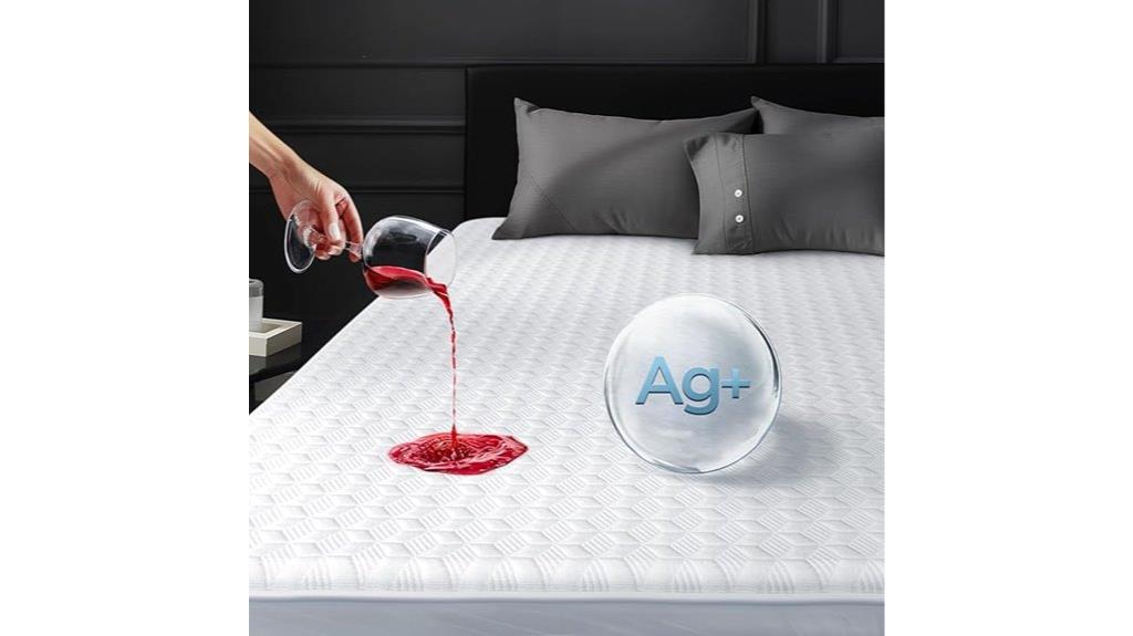 waterproof silver infused mattress protector