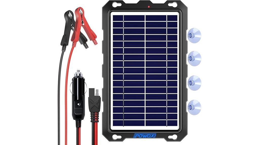 waterproof solar trickle charger