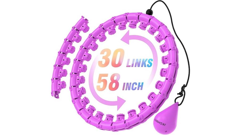 weighted adult hula hoop