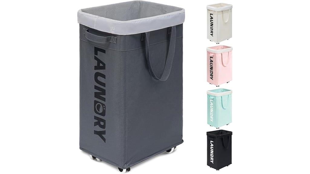wheeled 75l laundry basket