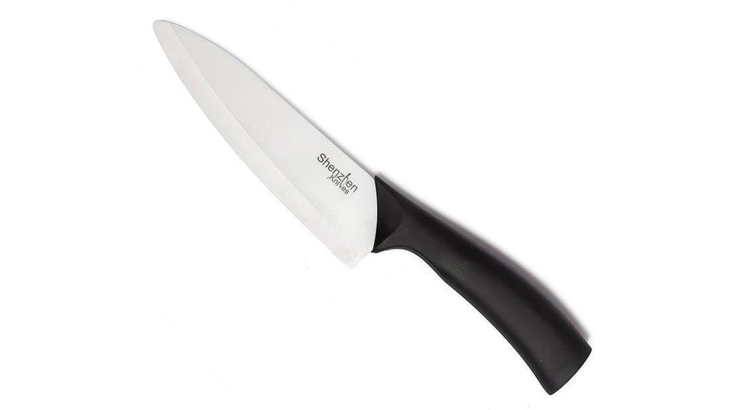 white ceramic chef s knife