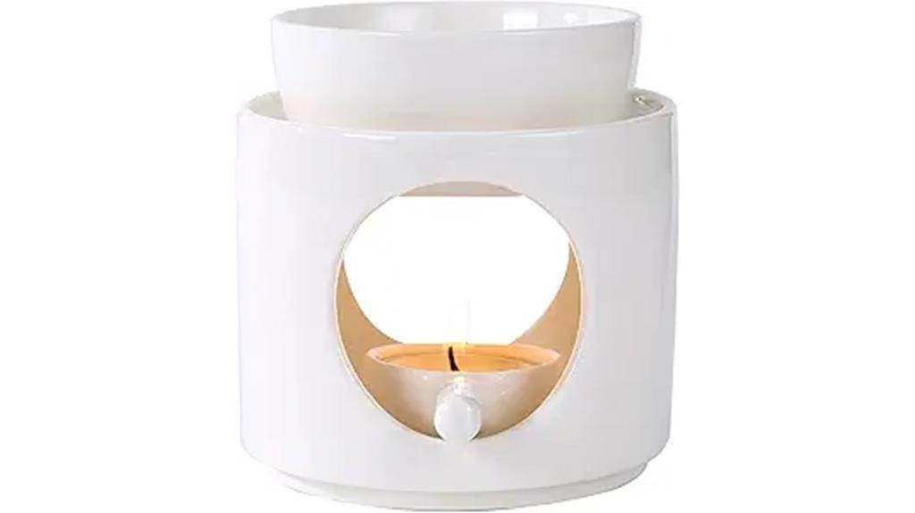 white essential oil warmer