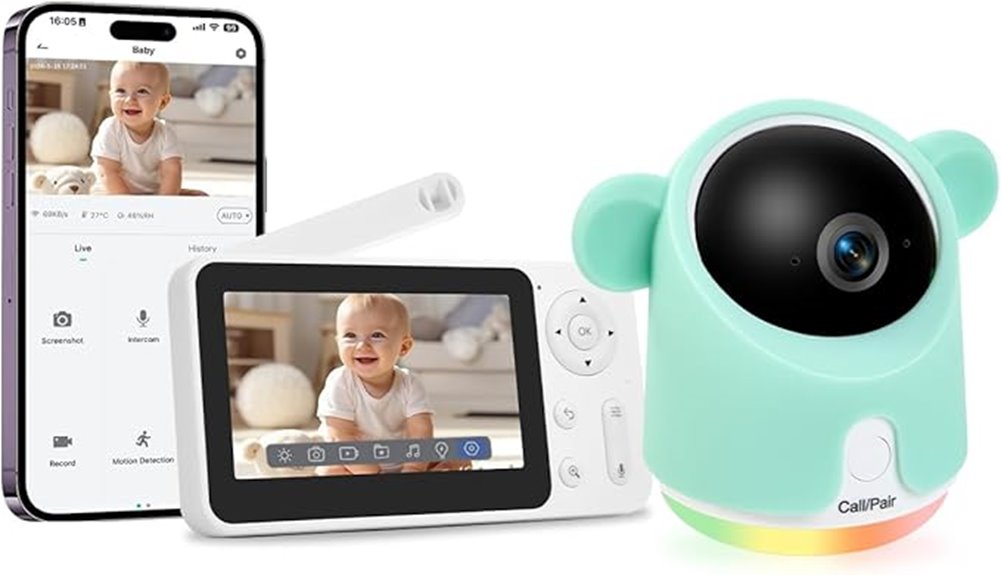 wifi night vision baby monitor