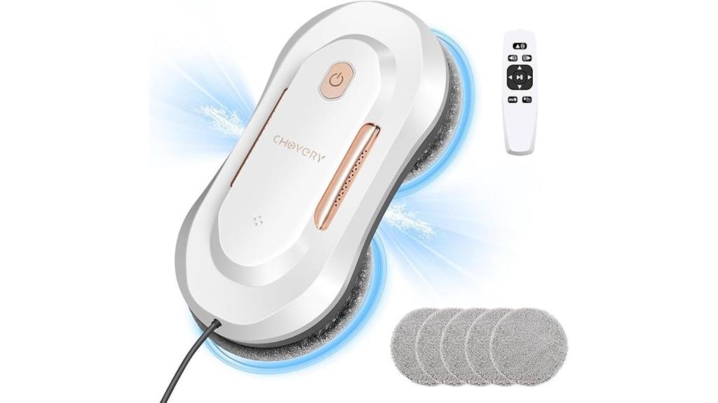 window cleaning robot with dual sprays