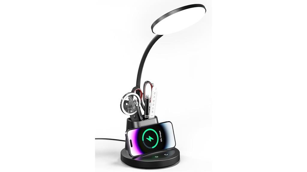 wireless charging desk lamp