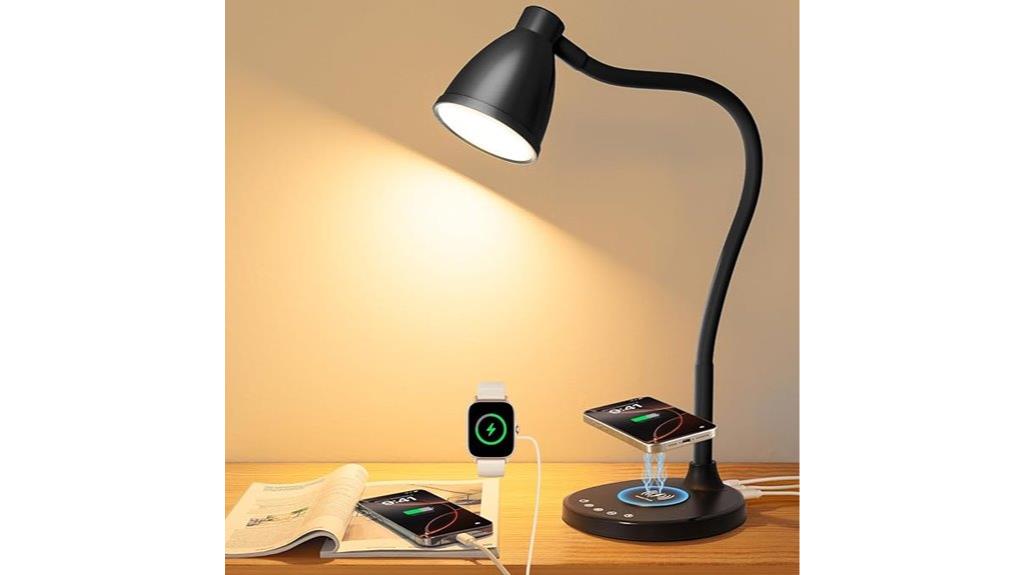 wireless charging desk lamp