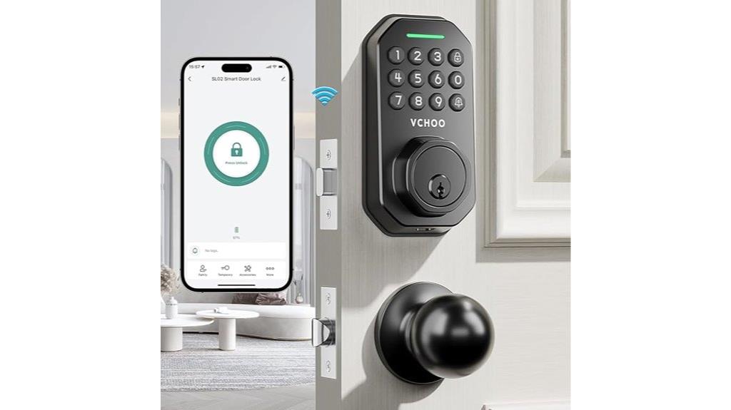 wireless handle door lock