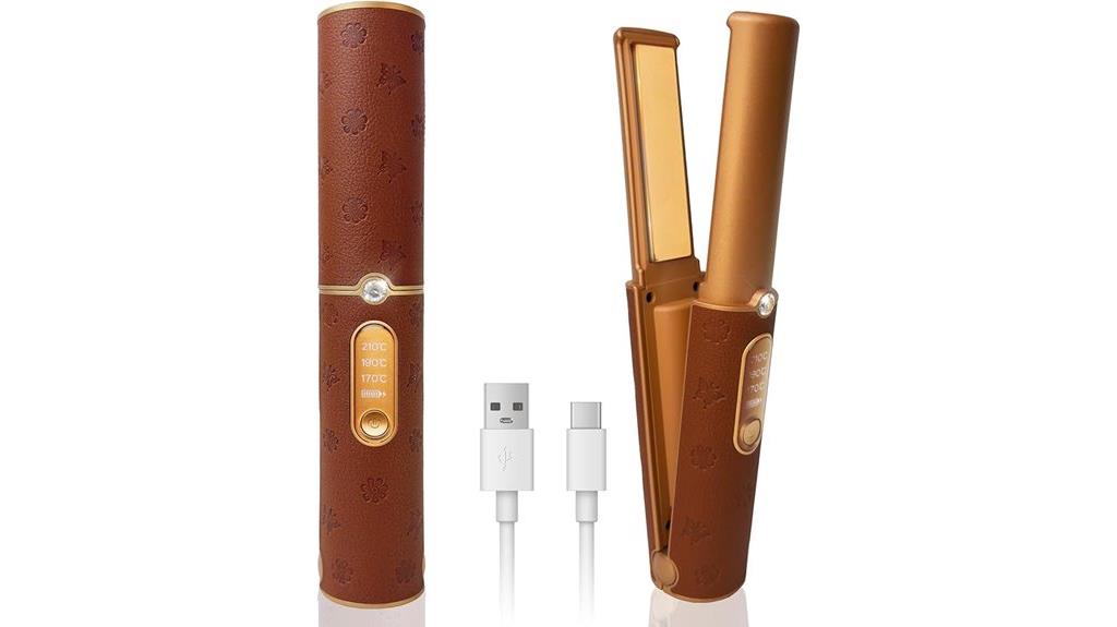 wireless portable hair straightener