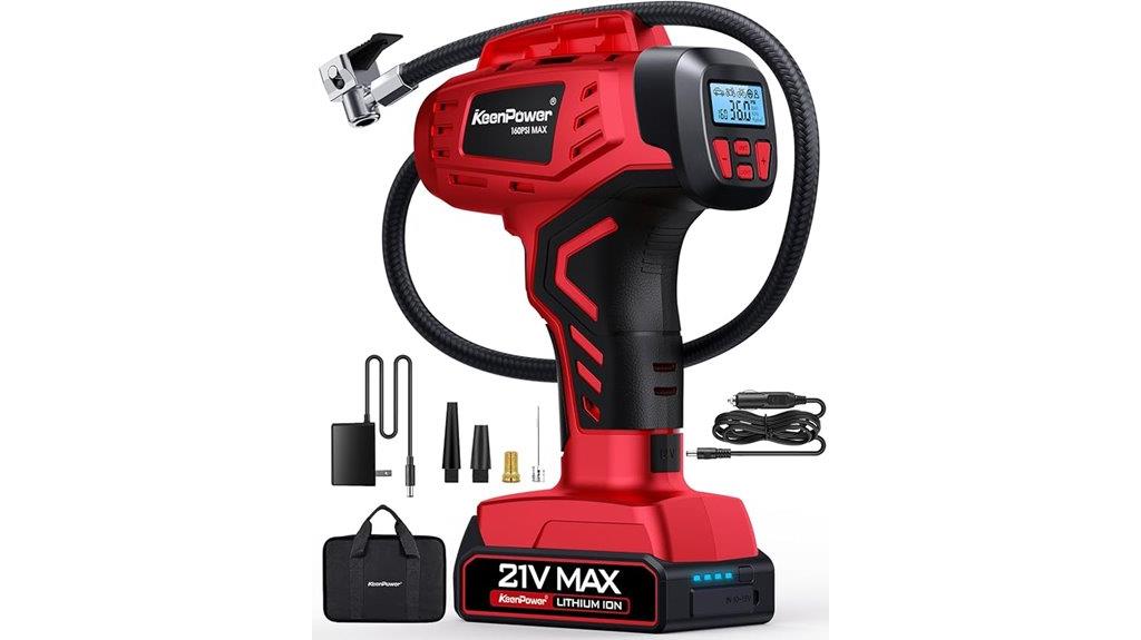 wireless rechargeable tire pump