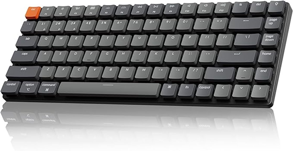 wireless ultra slim mechanical keyboard