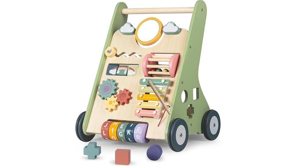 wooden baby walker 6 12 months