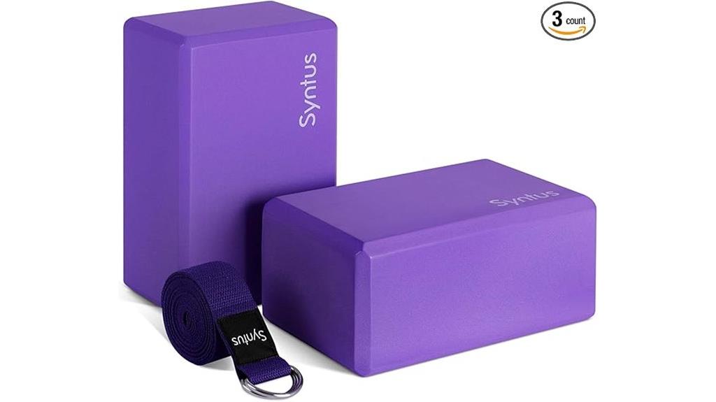 yoga blocks and strap