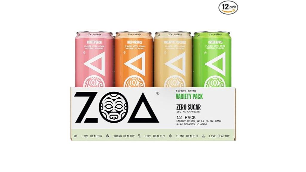 zero sugar energy drink pack