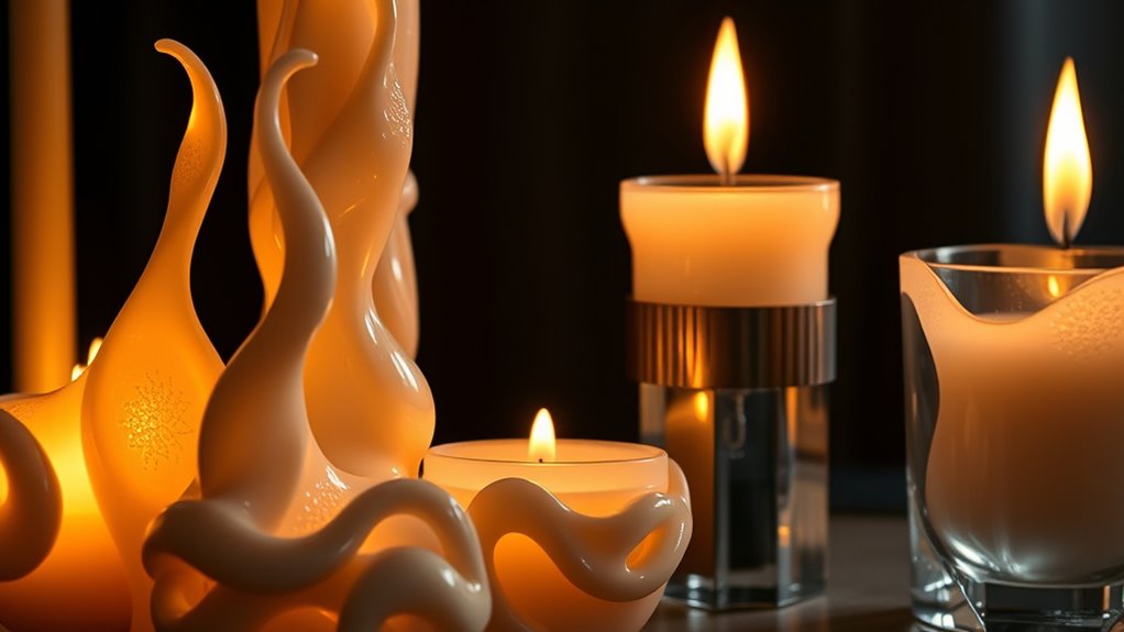 artistic candle sculptures
