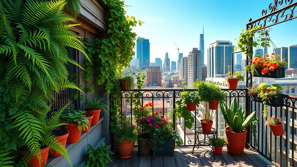 balcony urban gardening ideas