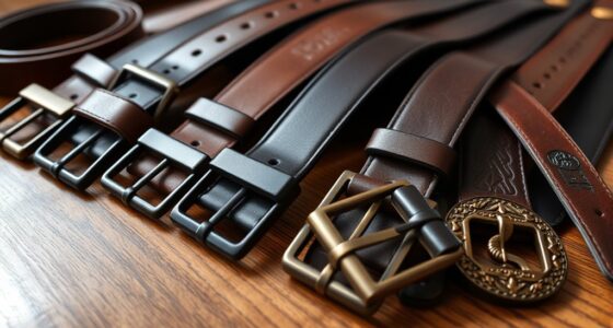 belt sizes and buckle types