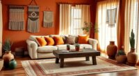 bohemian earth tone decor