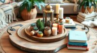 boho coffee table decor