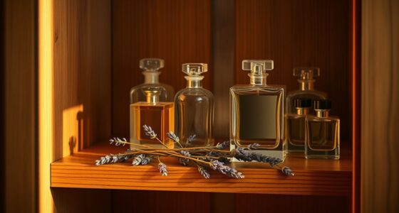 cedar and lavender scents