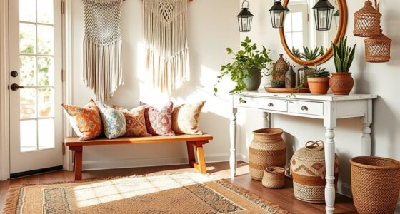 charming boho welcoming decor