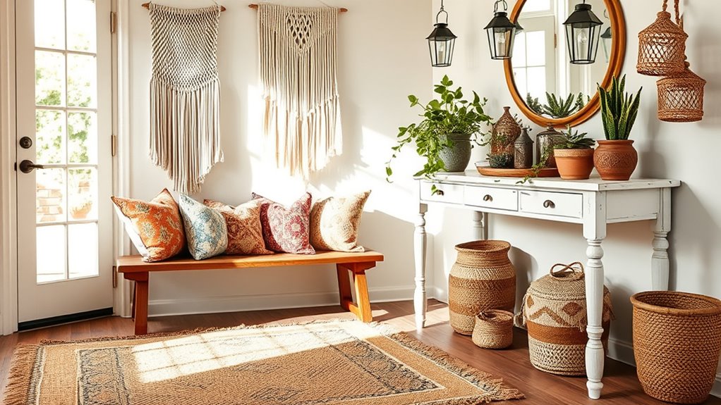 charming boho welcoming decor