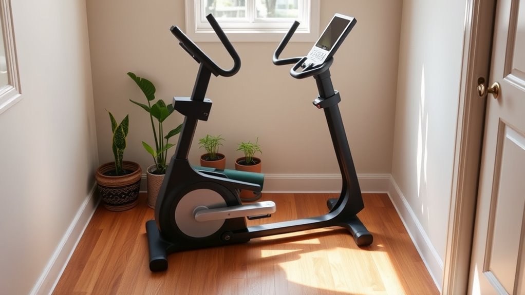 compact space saving ellipticals
