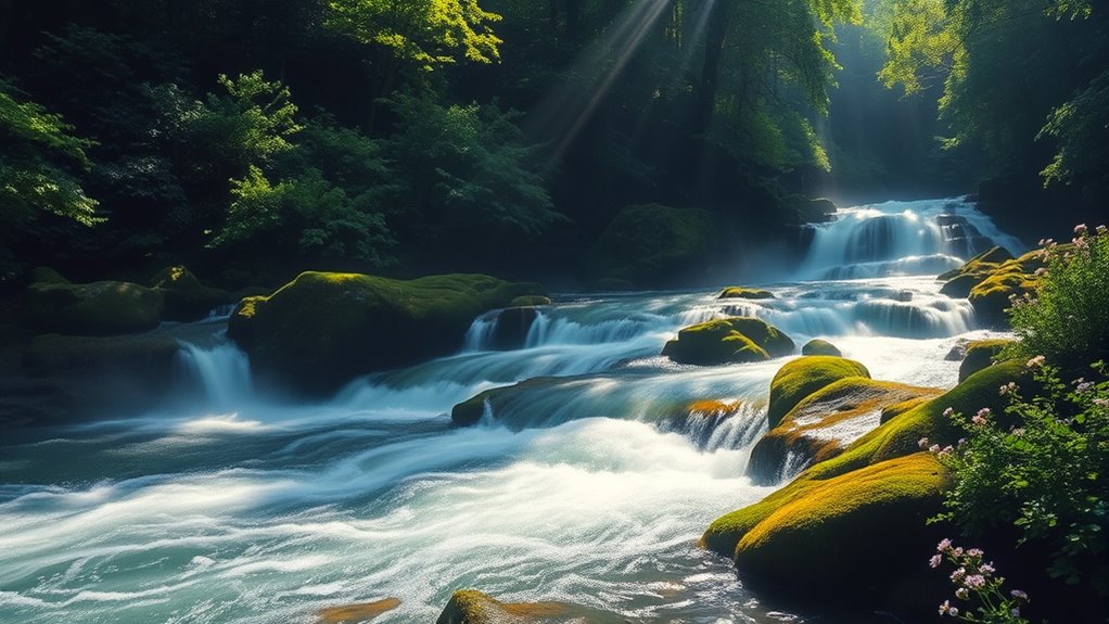 controlling waterfall noise levels