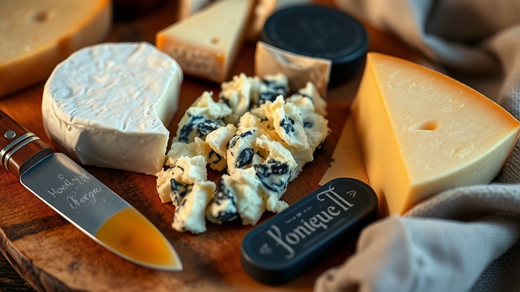 create visually appealing cheese pairings