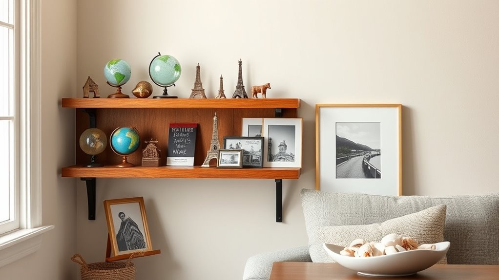 display souvenirs clutter free