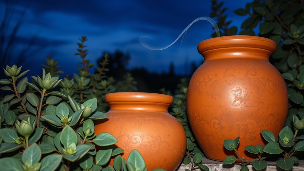 earthy tones with vibrant accents