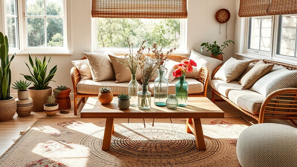 eco friendly boho decor