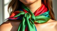 elegant scarf tying methods