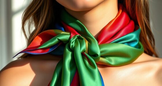 elegant scarf tying methods