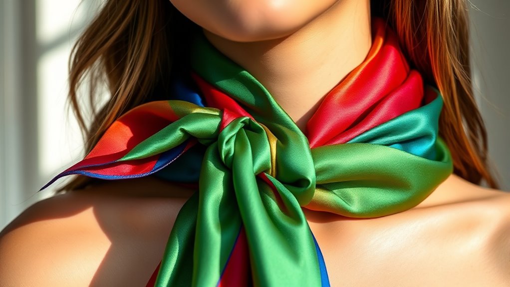 elegant scarf tying methods