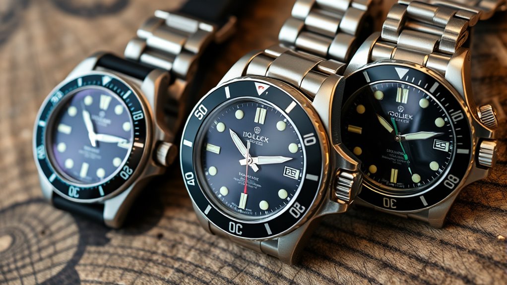 evolution of underwater timepieces