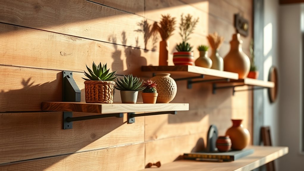 floating shelves for decor
