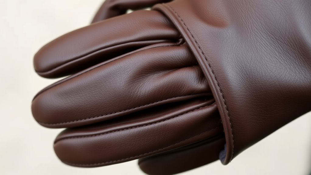 gloves material lining fit