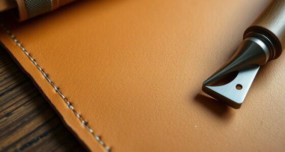 leather cutting and finishing