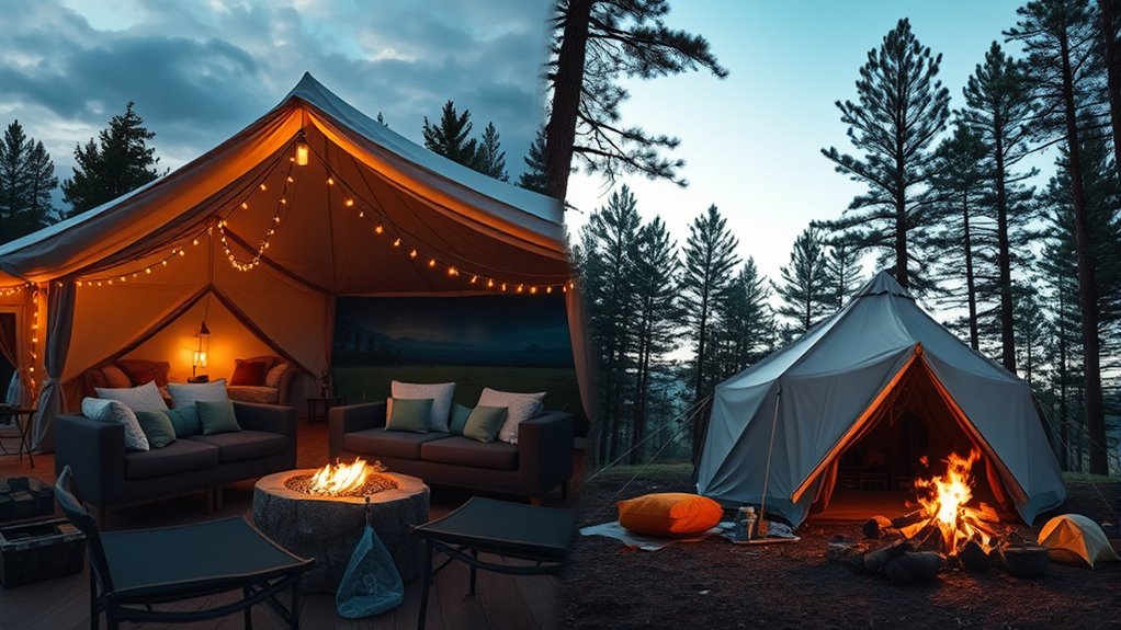 luxury outdoor accommodation comparison